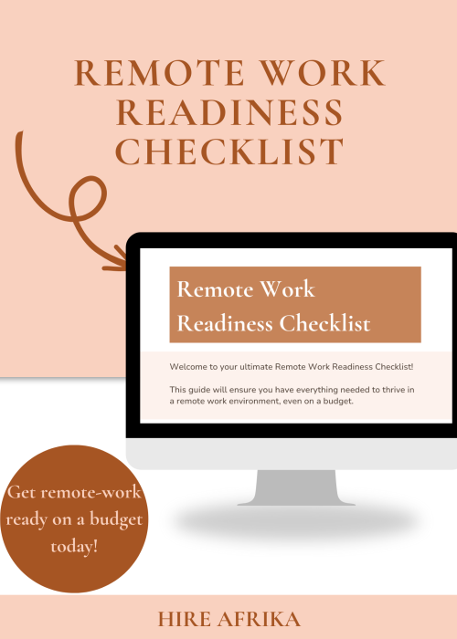 Remote Work Readiness Checklist