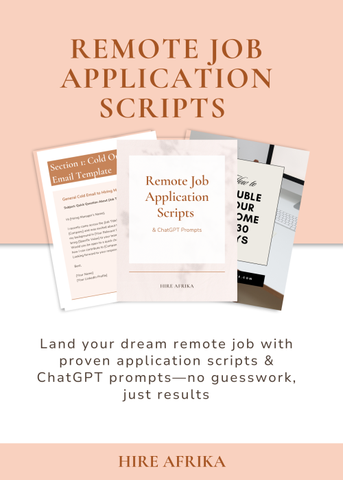 Remote Job Application Scripts & ChatGPT Prompts